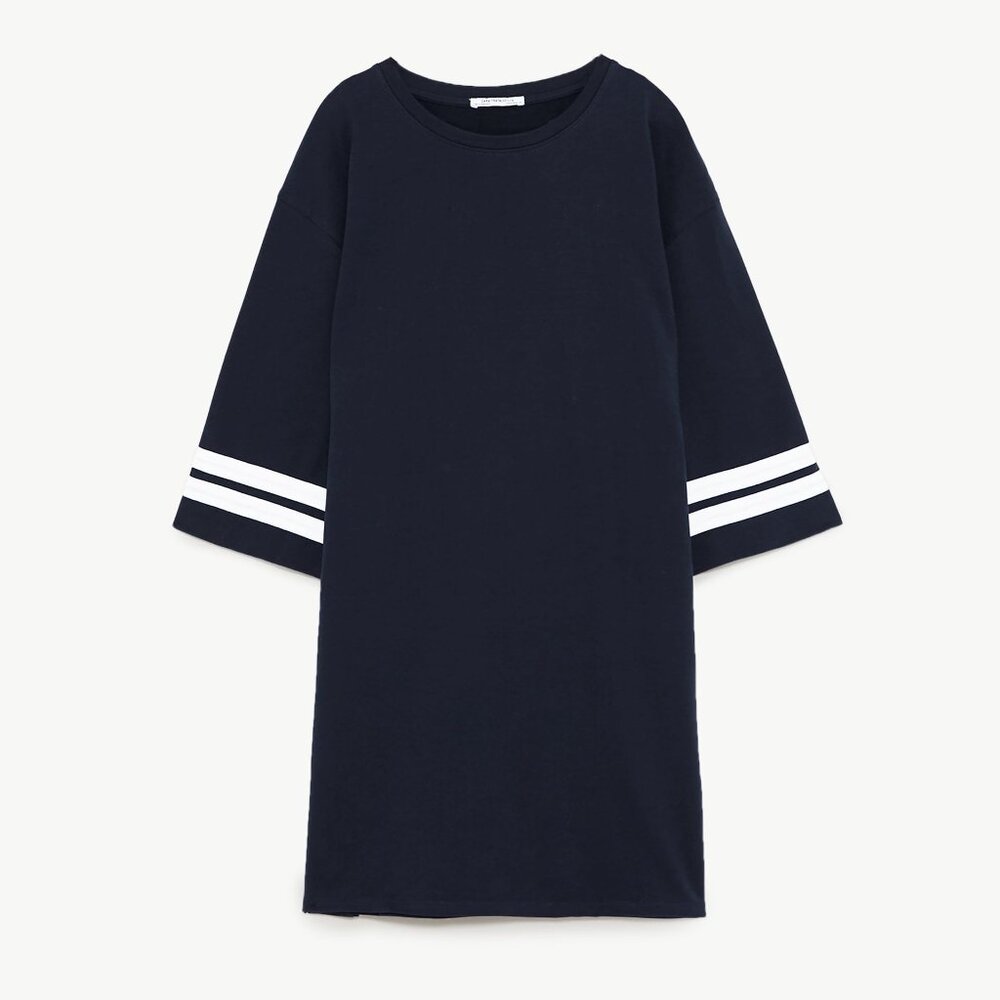 Zara Varsity T-Shirt Dress S